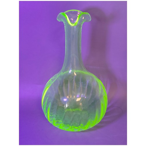 Art nouveau uranium glass - art,