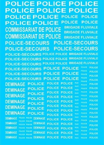 Mot police secours - secours, deminage