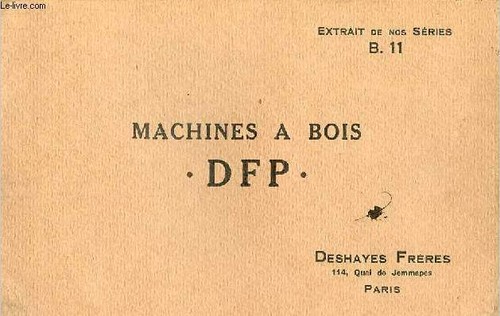 Catalogue machines bois dfp - à,