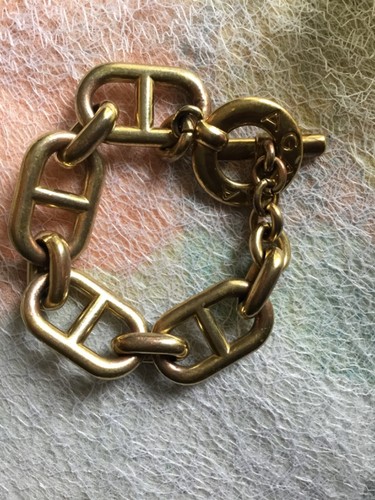 Imposant bracelet doré - , gros