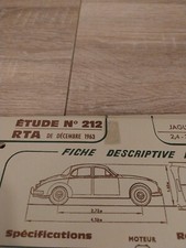 Jaguar mk 2 2.4 3.4 3.8 fiche technique descriptive Jaguar Mk II Mk2 2.4 3.4 3.8