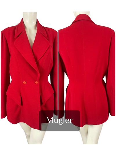Veste rouge vintage mugler - veste,