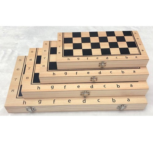 Jeu échecs pliant bois - d'échecs, en