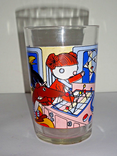 Verre moutarde vintage - à,