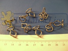 10 agrafes métalliques fixation d'enjoliveur de pare-pierres Peugeot 203