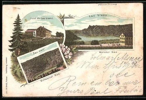 Lithographie orbey hotel du - lithographie,