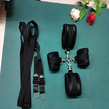 Nylon Sangles De Lit Menottes Et Cheville Bondage Esclave BDSM Réglable Couples