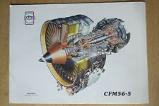 1987 DOCUMENT RECTO SNECMA GE CFM CFM56-5 ENGINE MOTEUR AVIATION AIRBUS BOEING