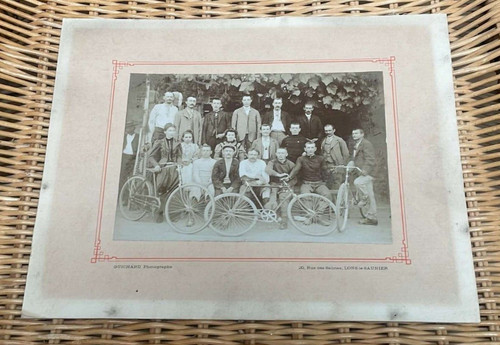 Ancienne photo contrecollee - ancienne,