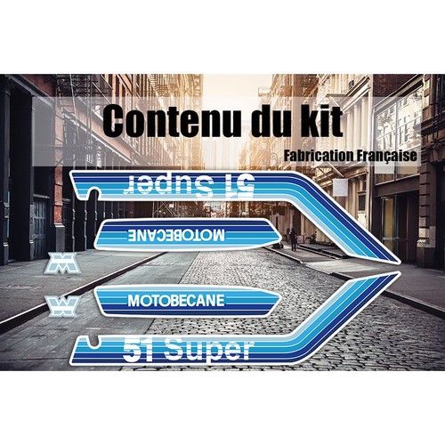 Kit autocollants mbk super - mbk, 51