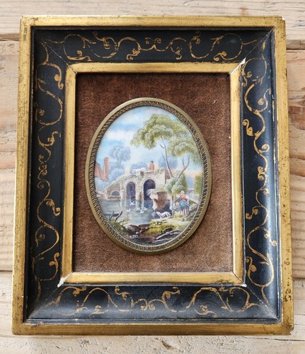 Ancien tableau miniature - ancien,