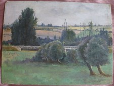 Huile sur panneau bois "