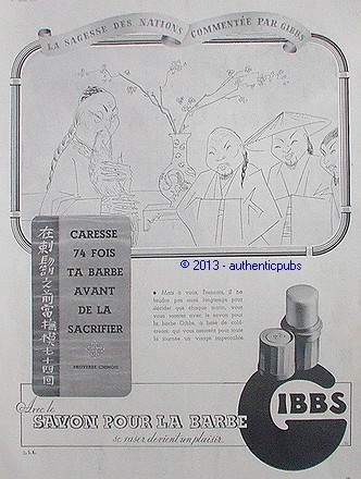 Publicite gibbs savon - pour, la