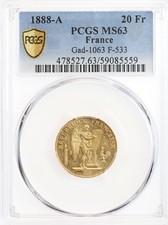 20 Francs Génie Troisième