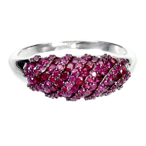 925 bague argent rubis - 925, en
