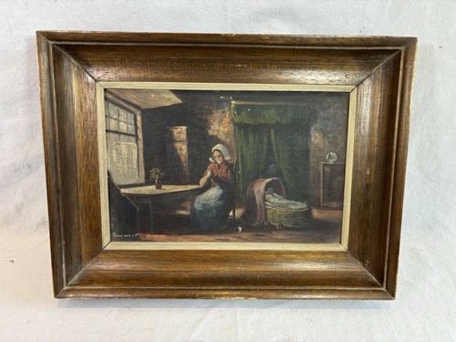 Ancienne peinture huile - a,