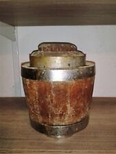 SEAUU A GLACE EN BOIS EN FORME DE DEMI TONNEAU