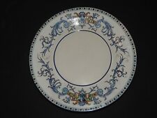 PLAT ROND FAÏENCE DE GIEN DÉCOR RENAISSANCE  VERS 1871-1875 Diamètre 28,5 cm