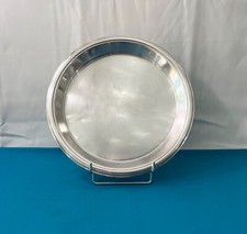 Plateau de service ovale CHRISTOFLE métal argenté 31,5 cm LINO SABATTINI