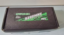 OVONIC. 2 BATTERIES LIPO 3S, 80C, 5200 mAh, 11,1V AVEC PRISE EC5 POUR VOITURE RC