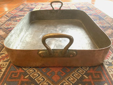 Immense plat casserole professionnelle E. Dehillerin en cuivre 13 kilos