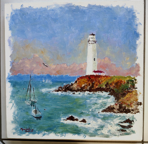Acrylique sur toile - , bateau