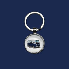 Porte-clefs Combi T2 bleu
