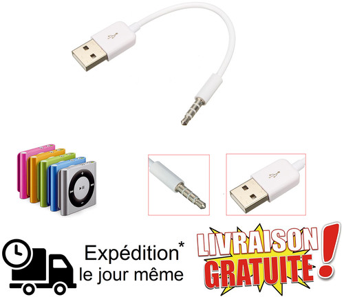 Câble usb vers jack - 3.5, mm