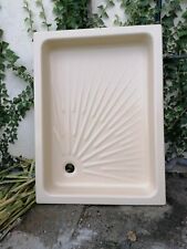 Bac à douche rose 98x72 céramique 