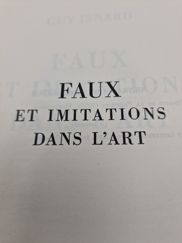 Livre sur les faux - livre,