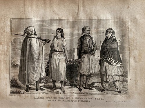 Gravure algerie arabe - gravure,