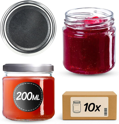 Lot bocaux en verre - de, 10