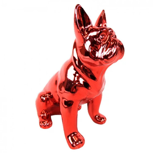 Statue chien bouledogue
