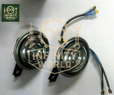 Convient Pour Royal Enfield Hi Tone Double Chrome Paire De Cornes De Taureau 12V