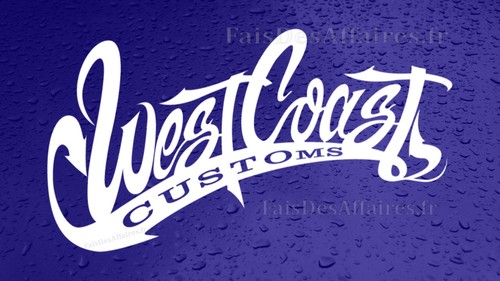 Sticker autocollant west - autocollant, coast