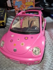 MATTEL Barbie FIAT 500 voiture avec autocollants 