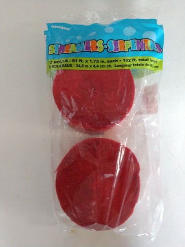 Red rolls crepe - rolls, paper