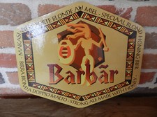 plaque carton  publicitaire BIERE BARBAR belgium