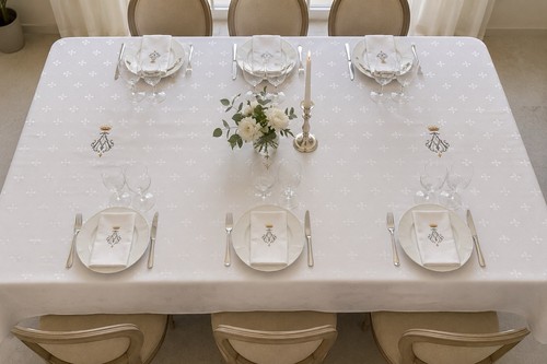 Nappe damassée 250x150 - , 6