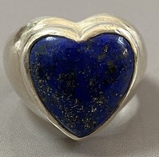 Ancienne bague argent lapis