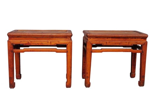 Paire tabouret chinois - de,