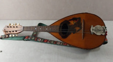 Ancienne petite guitare luth / mandoline, décor marqueterie