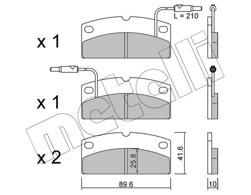 Metelli plaquettes frein - metelli,