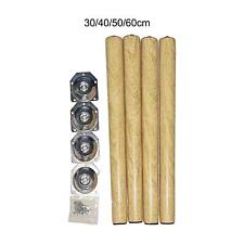 4x pieds de meubles en bois