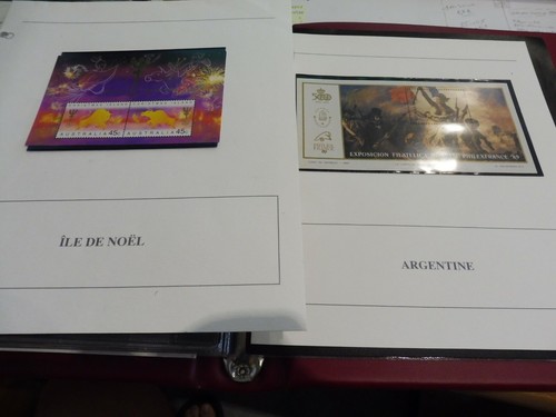 Ancien classeur lot - classeur, enveloppes