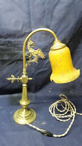Lampe ancienne bronze - lampe,