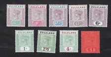 ZOULOULAND: Yv 14/22 (SG 20/28) 1894-96, neufs *, MINT * , VF, Très Beaux