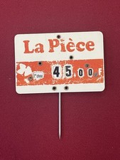 Étiquette Prix Boucherie Charcuterie Ancienne Panneau Pancarte Prix Marché