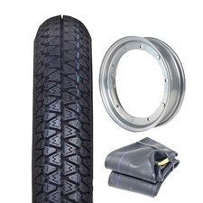 Kit Complet Caoutchouc Roue Chambre à Air 3.00-10 Vespa 50 PK S Luxe (V5X2T)