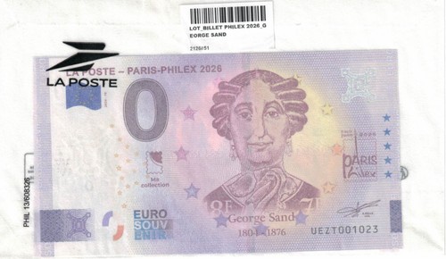 Billet souvenirs euro la - euro,